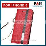 New Mobile Phone Accessories Wallet Leather Case Flip Cover for IPhone 6 thumbnail-5