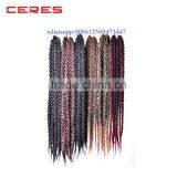2016 Hot Sale 3D Cubic Twist Crochet Braids 22" 12strands/pack Crochet Braid Hair Extensions High Quality Braid thumbnail-3