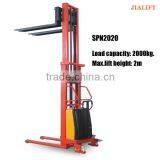 2000KG Semi electric stacker forklift