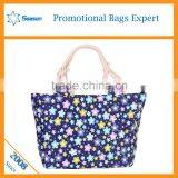 Custom Flowers Promotional Canvas Tote Shopping Cotton Canvas Bag thumbnail-6