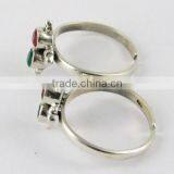 Lovely !! Red Onyx_Green Onyx 925 Sterling Silver Toe Ring For Beautiful Women, Fashion Silver Jewelry, Sterling Silver Jewelry thumbnail-4