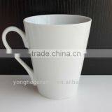 11oz Porcelain High White Printable V Shaped Mugs