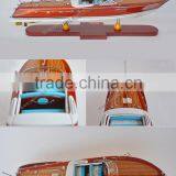 RIVA ARISTON SPEED BOAT, HOT DESIGN FROM VIETNAM - HANDCRAFTED WOODEN MODEL SHIP thumbnail-1
