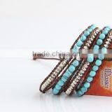 Pure Natural Turquoise Bracelets Lady National Wind String Multilayer Collocation is Pure Manual thumbnail-3
