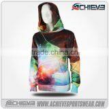 Custom Print Hoodies, 100% Polyester Plain Hoodies no Pocket thumbnail-3