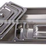 заводская оптовая цена 0.8мм нержавеющая стальная гастронорм контейнер/GN сковорода