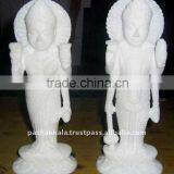 White Marble Vishnu Laxmi