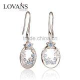 New Trendy Victoria Series Teardrop Spinel Hoop Earrings thumbnail-1