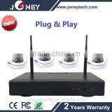 Plug & Play HD 720P 1MP 4ch Wireless Wifi ip Camera With Wifi Nvr Kit