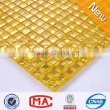 ZTCLJ JTC-1301 Wholesale from China Foshan Factory 15X15X8mm Flat Mix Wave Gold Foil Glass Mosaic Tile