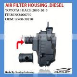 #000730 toyota hiace parts 17700-30210 air filter housing.diesel for hiace 2010-2013,hiace van,commuter,KDH200