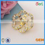 Fancy Shinnig Metal Fashion Flower Rhinestone Headband Button