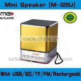 MG USB MINI SPEAKER USB M-028U Speaker Usb Aluminum Alloy Speaker thumbnail-2