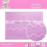 2014 NEW Silicone Fondant Cupcake Decorating Cake Silicone Lace Mat
