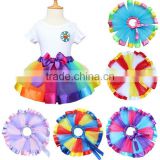 Hotsale Adult Kids Rainbow Tutu Skirt