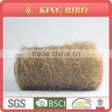 High Quality 4cm Wool Feather Yarn 100% Nylon Fancy Yarns for Knitting thumbnail-4