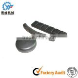Weldable chocky bar and wear button