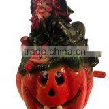 Personalized Handmade Painted Decorative Resin Halloween Witch Halloween Decoration thumbnail-1