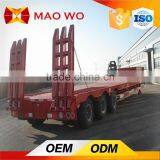 Hot Sale 60 Tons Dimensions Tri-axle Semi Low Bed Truck Trailer thumbnail-2