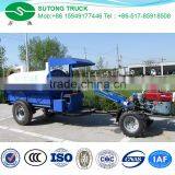 4 Tyres 2CBM Biogas Liquid Tank Collecting Tractor Truck thumbnail-4