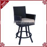High Quality Modern Cheap Resin Wicker Woven Used Bar Stools thumbnail-4