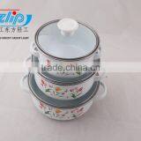 3 Pcs Mini Pot With Metal Cover Beautiful Decal thumbnail-2