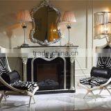 Neo Classic Zebra-stripe Printed Fabric Lounge Chair, Comfortable Innovative Design Leisure Chair thumbnail-1