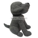 Store More Simple Design Grey Stripe Sand Stuffed Dog Door Stops thumbnail-4