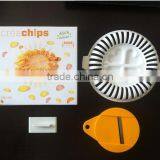 CY124 Homemade Microwave Oven Baked Potato Chips Maker Device Slicer and Plate Kitchen Tool thumbnail-2