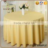 Plain Polyester Round Table Cloth for Home/wedding