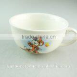 3 Pcs White Porcelain Decal Dinner Set for Kids in Stock thumbnail-4