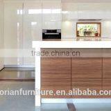 Modern Design PMMA Solid Surface +solid Wood Built Kitchen Center Bar Table thumbnail-2