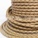 Colorful Real Leather Handmade Weave Lanyard / Round Leather Rope thumbnail-2