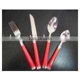 Plastic Handle Cutlery Set Stainless Made in China thumbnail-1
