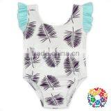 Boutique Open Back Children Custom Jumpsuit Plain White Baby Rompers Girls Set thumbnail-2