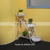 Classic Home 3-flower Pot Iron Plant Stands Metal Flower Pot Garden Decoration thumbnail-3
