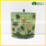 Metal 9.25"H Planter Wall Flower Pot thumbnail-1