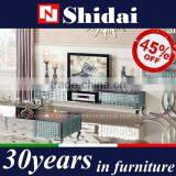 High End Black Glass Top Handmade Mosaic tv Stand LV-E804 thumbnail-1