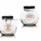 200ml 2000ml Christmas Deer Printing Glass Storage Jar Food Bottle Coffe Jar Cookie Jar Sweet Bottle thumbnail-3