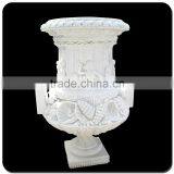 China White Marble Planter Pot VFP-006L thumbnail-5