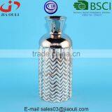 New Design Wave Patterned Decorative Ceramic Flower Vase Gold/copper/silver Plated thumbnail-3