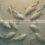 Marble Fish Relief Sculpture MGS097
