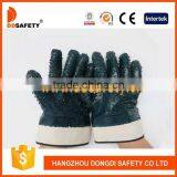 With 5 Years Experence Dark Blue Nitrile Coated Gloves With Safety Cuff Working Gloves thumbnail-1