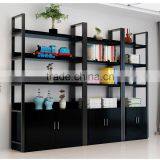 New Design Home Used Steel Bookshelf,Steel-wood Bookshelf thumbnail-3