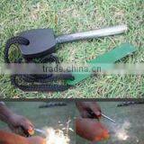 Survival Magnesium Flint Fire Starter Stick w/ Lanyard