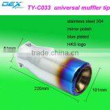 High Quality Auto Part Stainless Steel 304 Universal Exhaust Tip thumbnail-1
