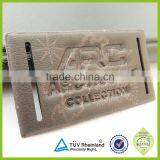 Factory Made Clothing Embossing Logo on Leather Custom Leather Patch