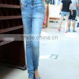 High Quality Denim Fabric Plus Soft Nap Womens Denim Jeans Wholesale Denim Jeans thumbnail-3