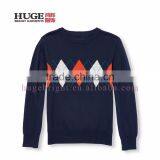 Long Sleeve Round Neck Pullover Style Boy Knit Sweater thumbnail-1