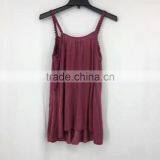 Women Hot Sell Stocklots Branded Garment Wash Sexy Lace Tank Top thumbnail-4